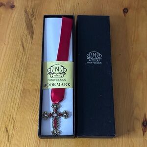 Ninky Design Red Cross Bookmark